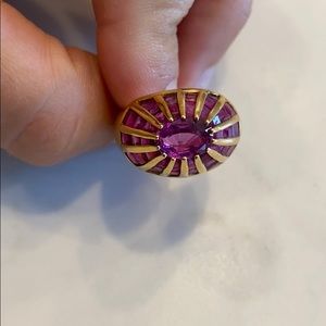 Women’s Ruby and 18k Gold Cocktail Ring